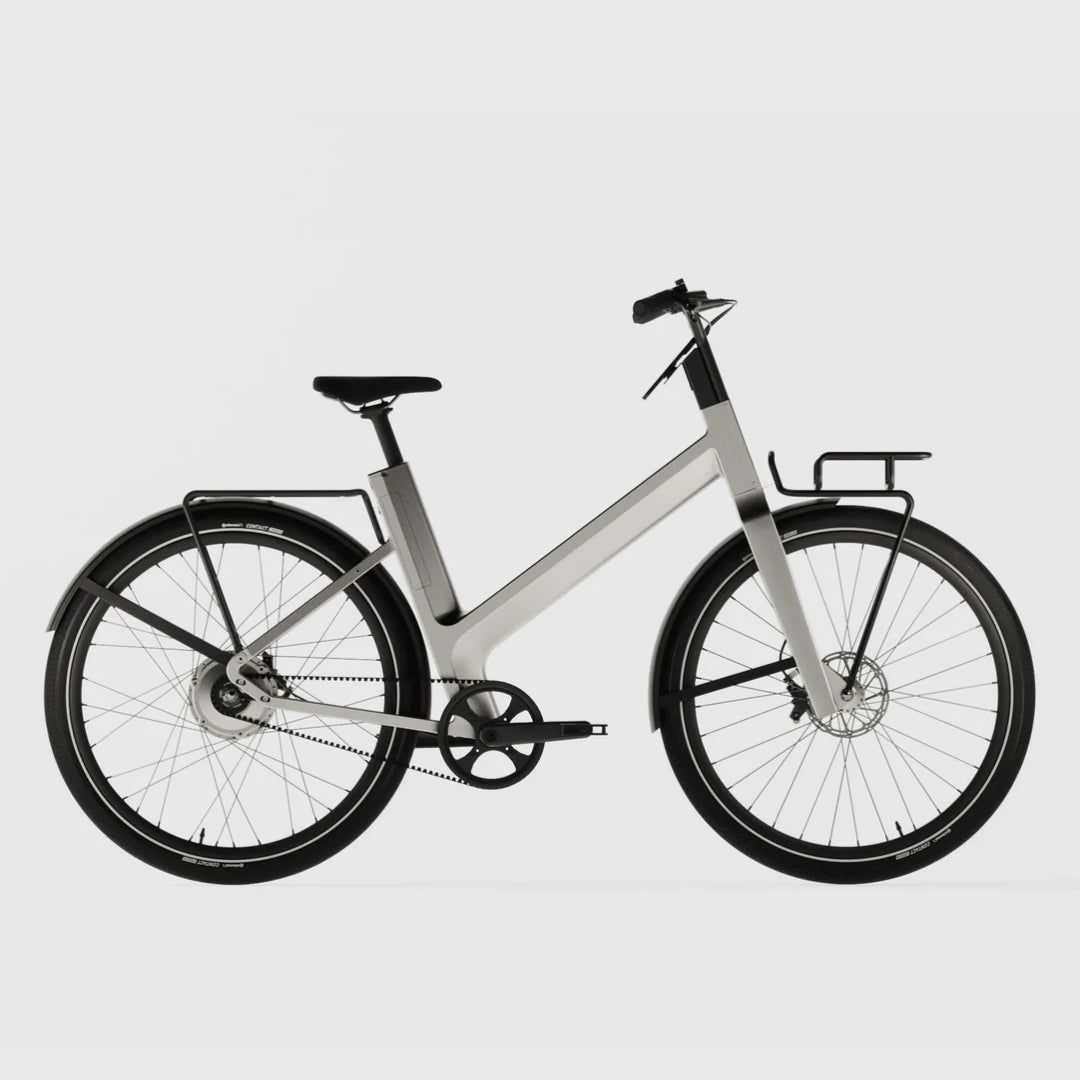 vélo hybride profil anod hybrid avec porte paquet avant et porte bagage arrière